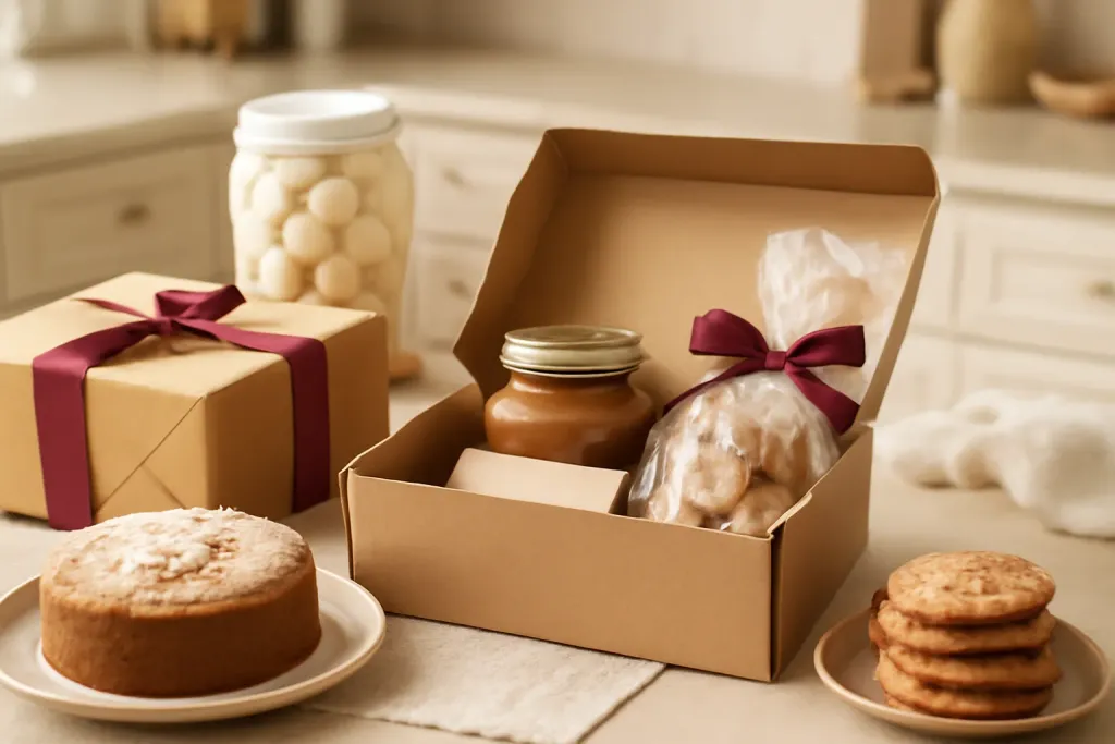 Editorial photograph illustrating Baking and Dessert Gifts for Sweet Celebrations from the Anniversary Cooking Gift Ideas guide