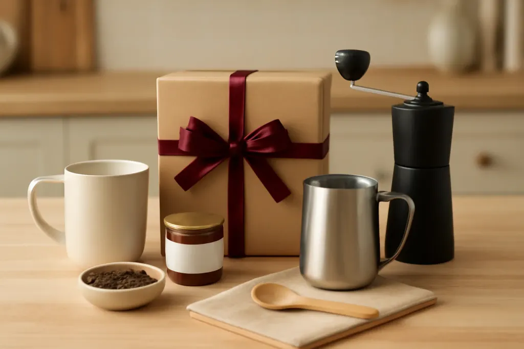 Editorial photograph representing Barista Gift Set For Beginners