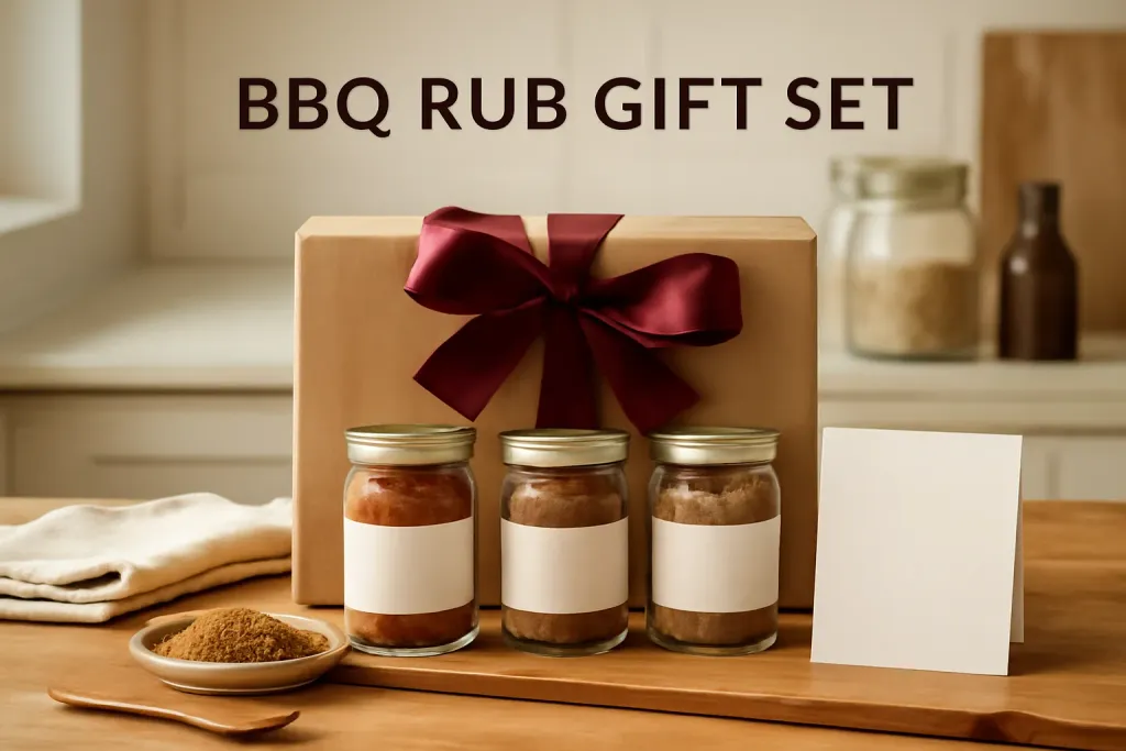 Editorial photograph representing BBQ Rub Gift Set Guide