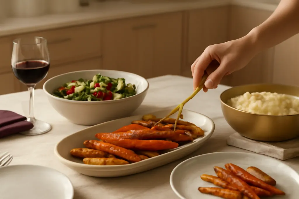 Editorial photograph illustrating Include Serving Pieces That Get Used from the Brunch Gift Basket Ideas guide