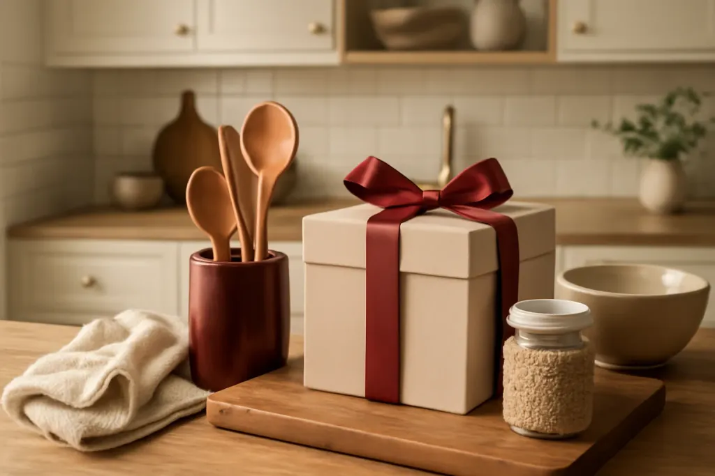 Editorial photograph illustrating Keep the Gift Useful for New Home Routines from the Housewarming Breakfast Gift Basket guide
