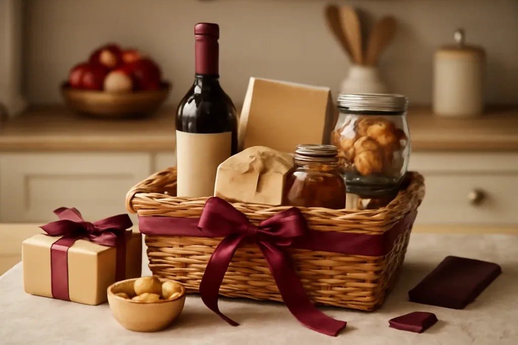 Editorial photograph illustrating Gift Basket Ideas with Small Additions from the Iced Tea Gift Set Ideas guide