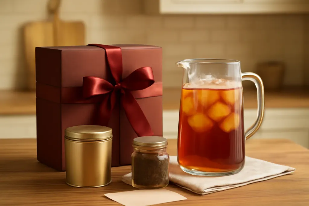 Editorial photograph representing Iced Tea Gift Set Ideas