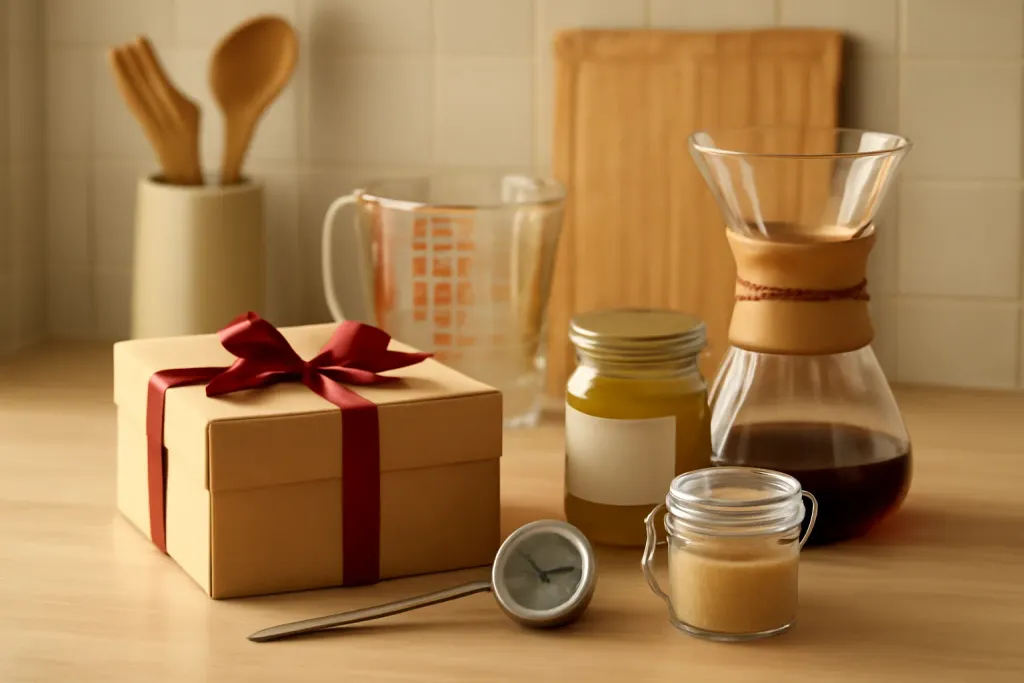 Editorial photograph representing Kitchen Science Gifts For Adults