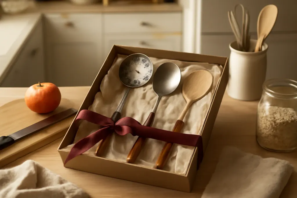 Editorial photograph illustrating Prep Tools That Still Feel Giftworthy from the Mediterranean Kitchen Gift Basket Ideas guide