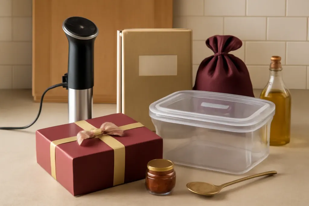 Editorial photograph representing Sous Vide Gift Ideas