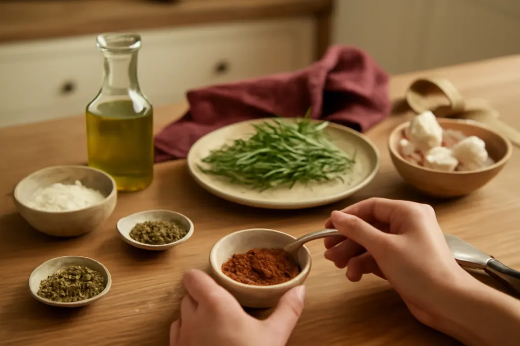 Editorial photograph illustrating Flavor and Prep Add-Ons from the Taco Night Kitchen Gift Basket guide