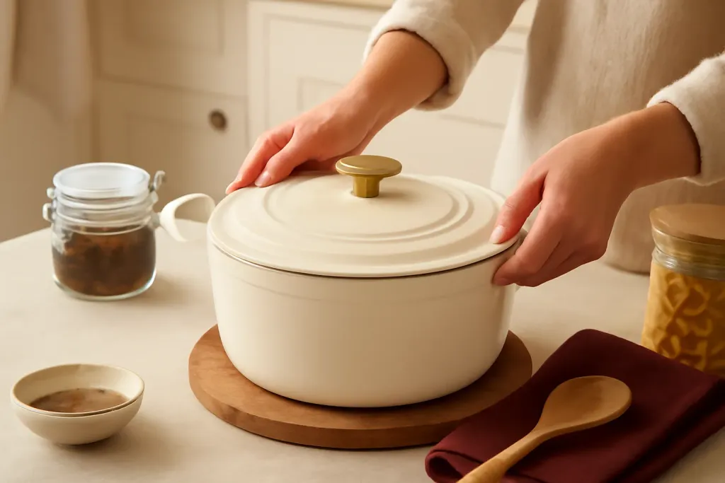 Editorial photograph illustrating Comfort, Weight, and Handle Design from the Wok Cooking Gift Set guide